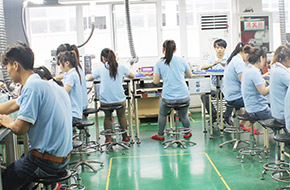Assembly workstations pictured on the CZT manufacturing page