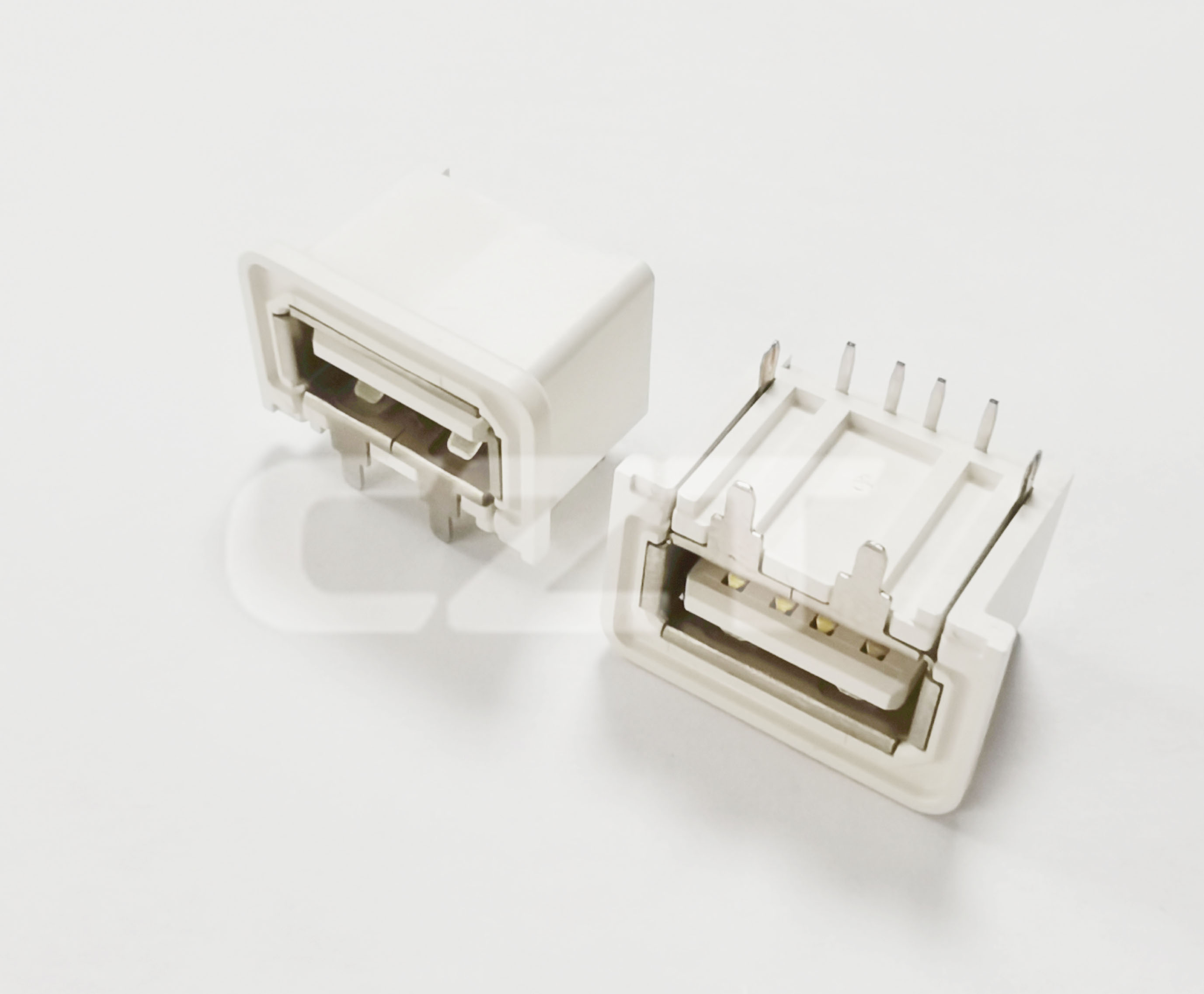 CZT Type-A receptacle example shows mating and attachment geometry to preserve in a realistic insertion and durability fixture