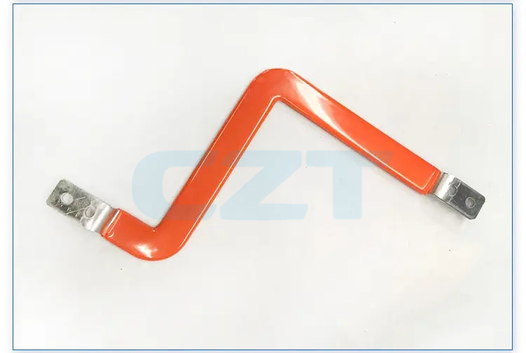CZT insulated busbar example illustrates the transition from covered conductor to exposed end contacts; finished boundaries need construction-specific verification