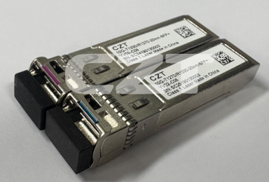 CZT BiDi module catalog photo shows the product-pair context for checking exact endpoint ordering codes and complementary transmit/receive specifications