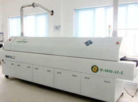 IR furnace pictured in the CZT electroplating section