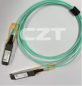 CZT active-optical-cable example illustrates another module-ended configuration that needs its own host, software and link-test entry