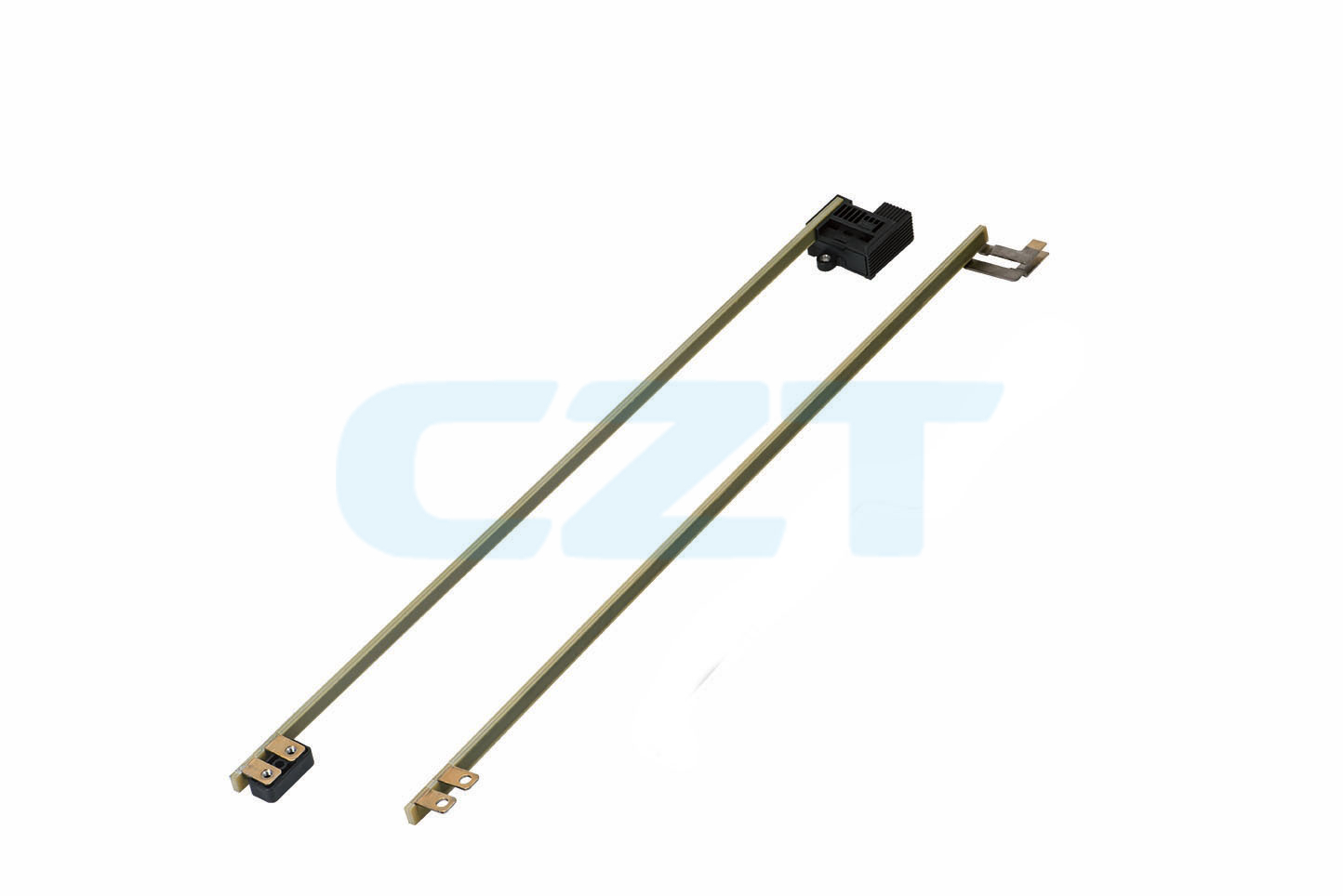 CZT molded busbar examples show insulation and terminal interfaces; a separate cover design must be assessed with its actual surrounding assembly