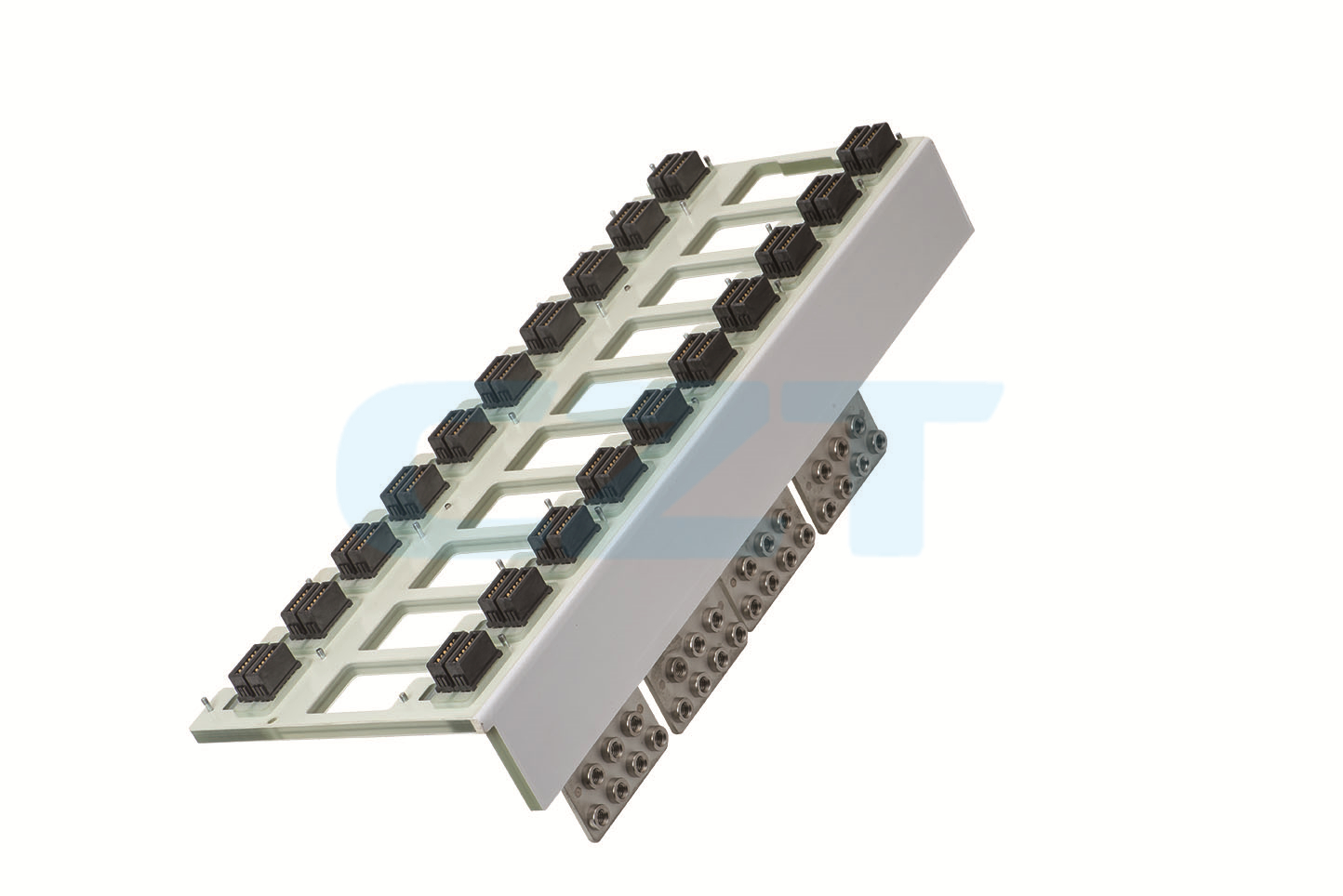 CZT integrated busbar assembly illustrates a larger installation boundary