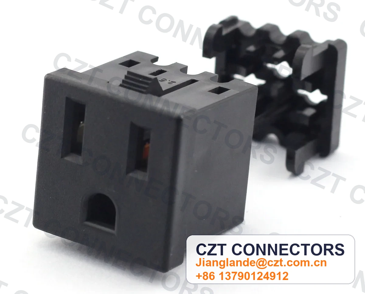 Power Female Receptacle Board/Panel-Mount Connector