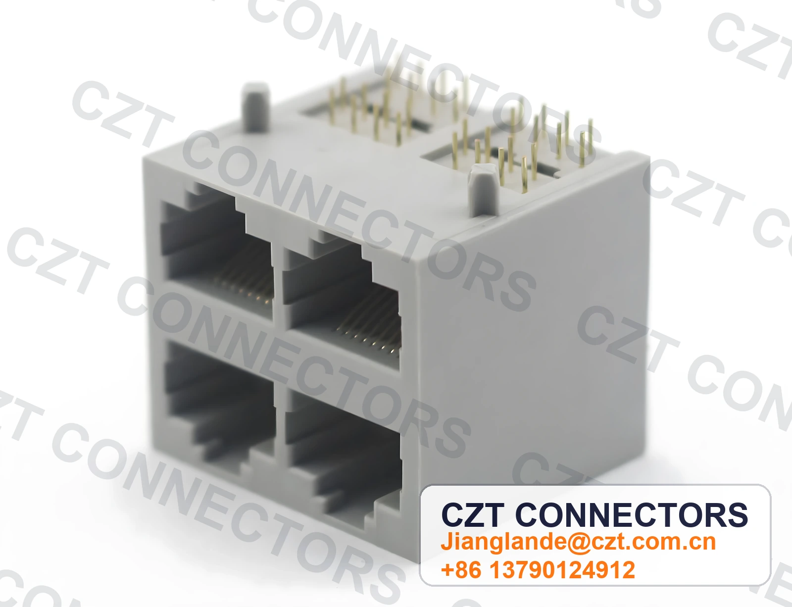 592X2 8P Socket Enclosed-Type Round Pin Cross Pin