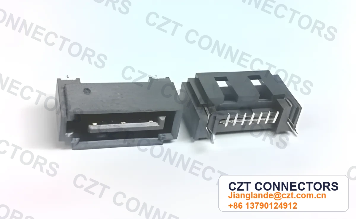 SATA 7P Male Plug SMT