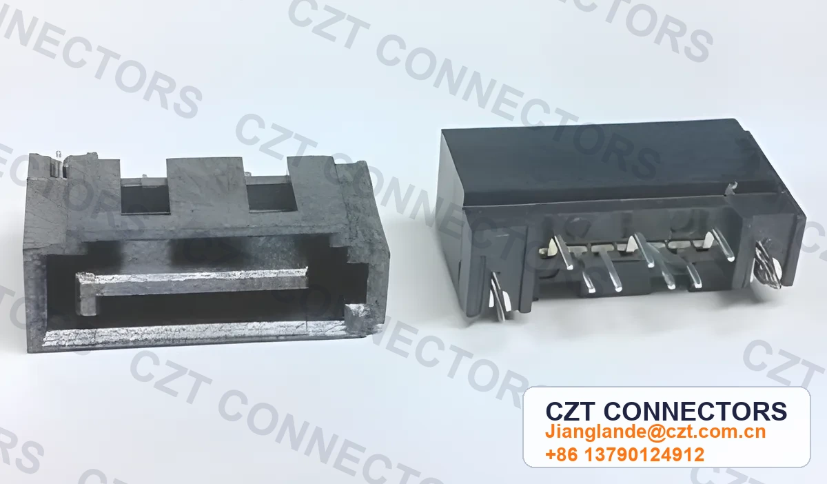 SATA 7P Male Plug DIP Vertical