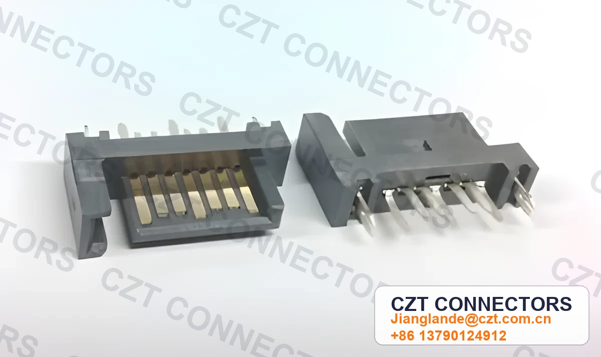 SATA 7P Male Plug DIP Vertical