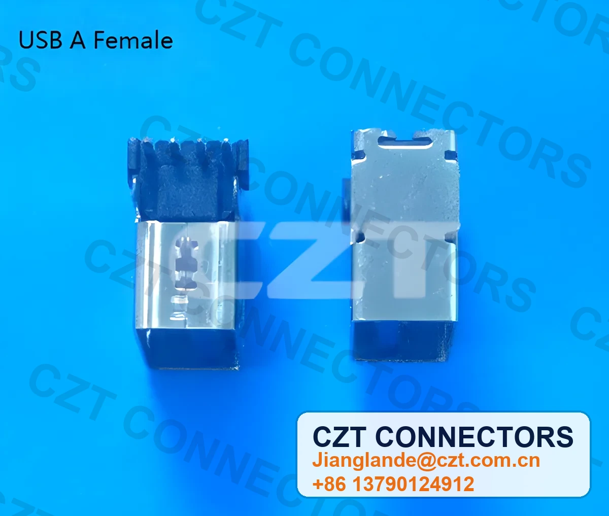 USB 2.0 Type-A Female Receptacle Right-Angle Connector