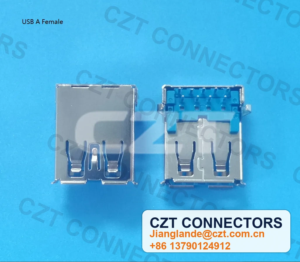 USB Type-A Female Receptacle Right-Angle Connector