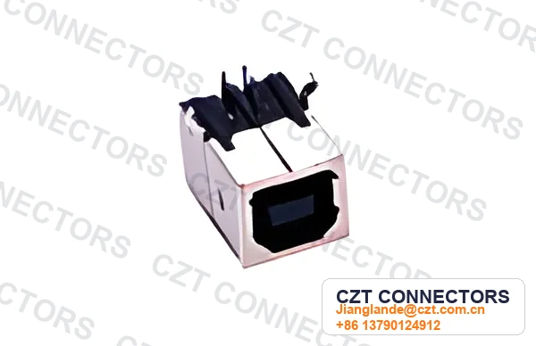 USB Type-A Female Receptacle Right-Angle Connector