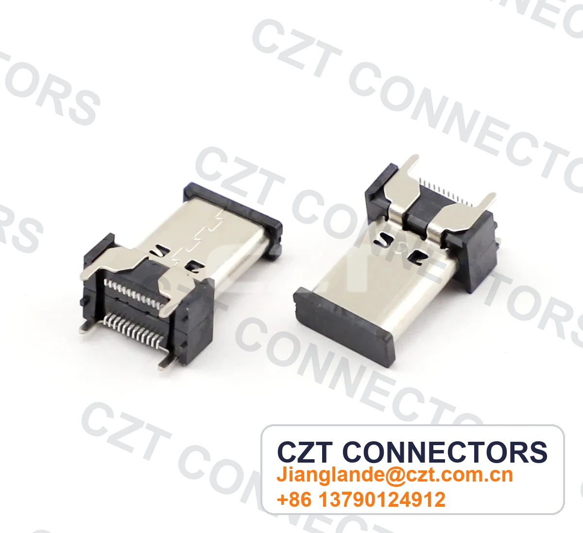 USB Type-C Female Receptacle Board/Panel-Mount Connector