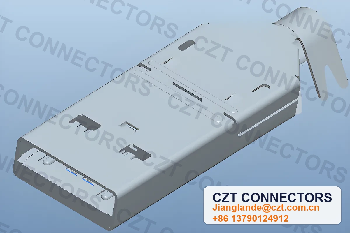 USB Type-A Male Plug Board-Mount Connector
