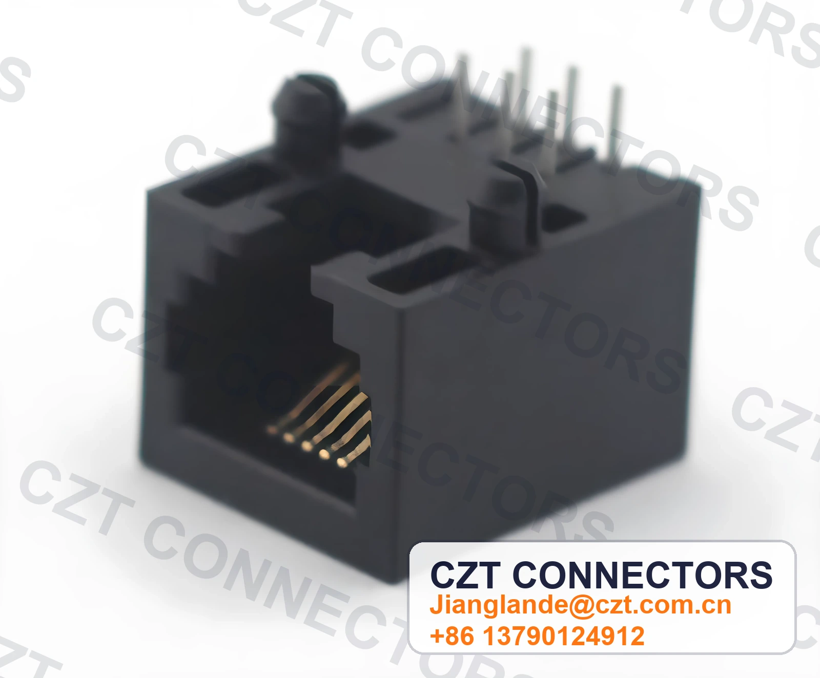 5321 6P Flat Pin 2-Piece Socket Elevated H-Type