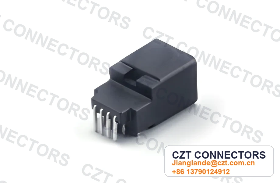 8-Pin Automotive Connector with Square Pin Positioning Post