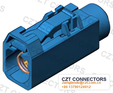FAKRA Single-Port Female Cable-End Straight Connector