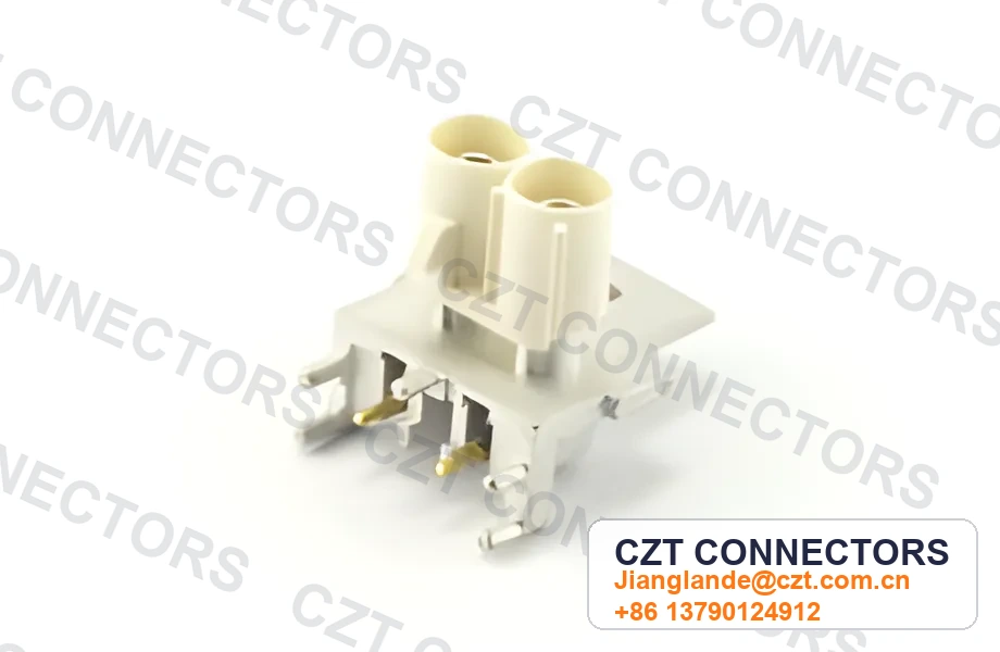 FAKRA Dual-Port Male Automotive Coaxial Connector