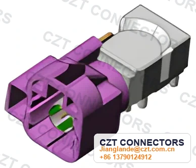 HSD 4+2 Male Horizontal PCB-Mount Connector