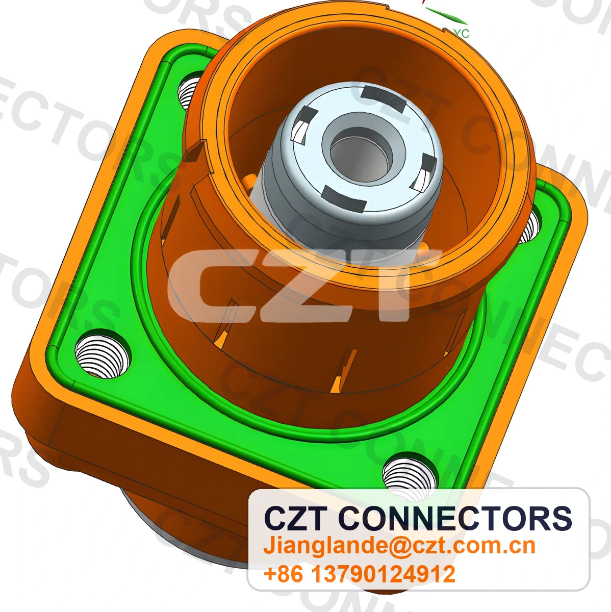 PVC51 Crimp Socket 120°, Orange