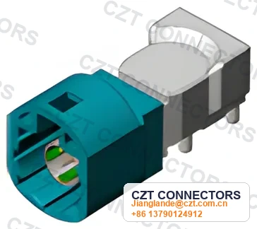HSD Single-Port Male Horizontal PCB-Mount Connector