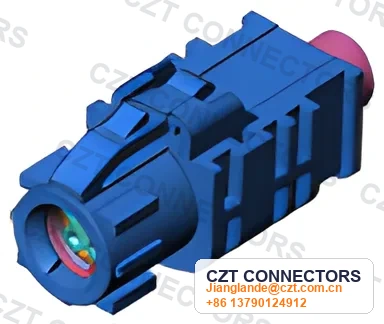 HSD Single-Port Female Cable-End Straight Connector