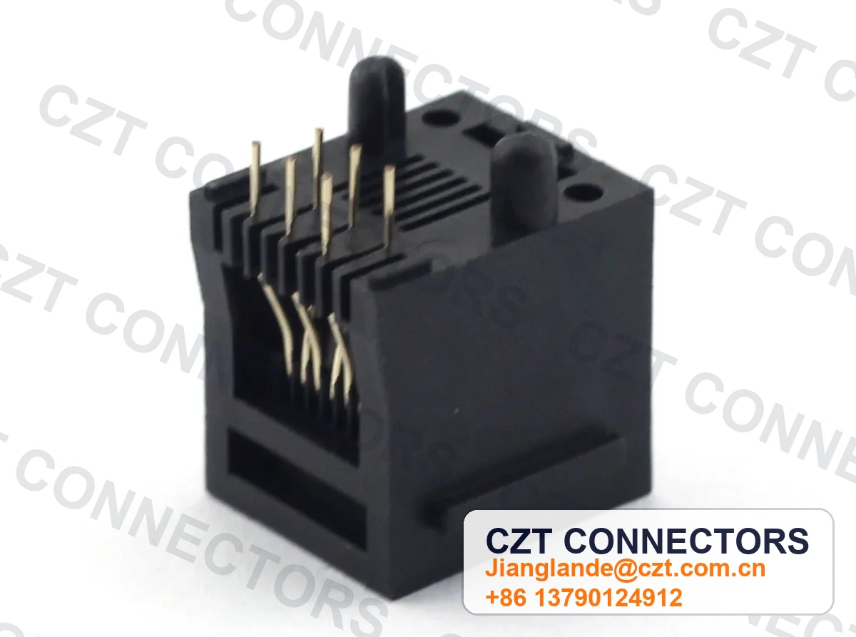 Single-Port PCB Mount Shielded Modular Jack
