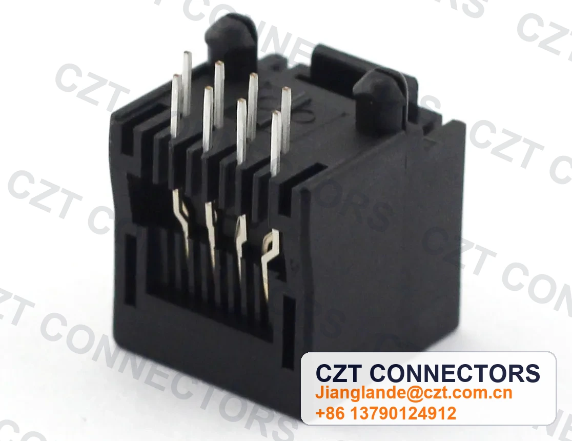 Single-Port PCB Mount Unshielded RJ45 Modular Jack