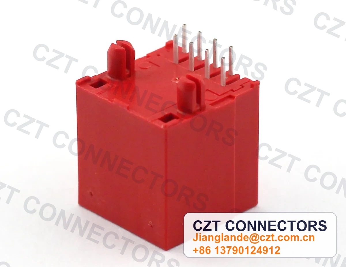 Single-Port PCB Mount Shielded RJ45 Modular Jack