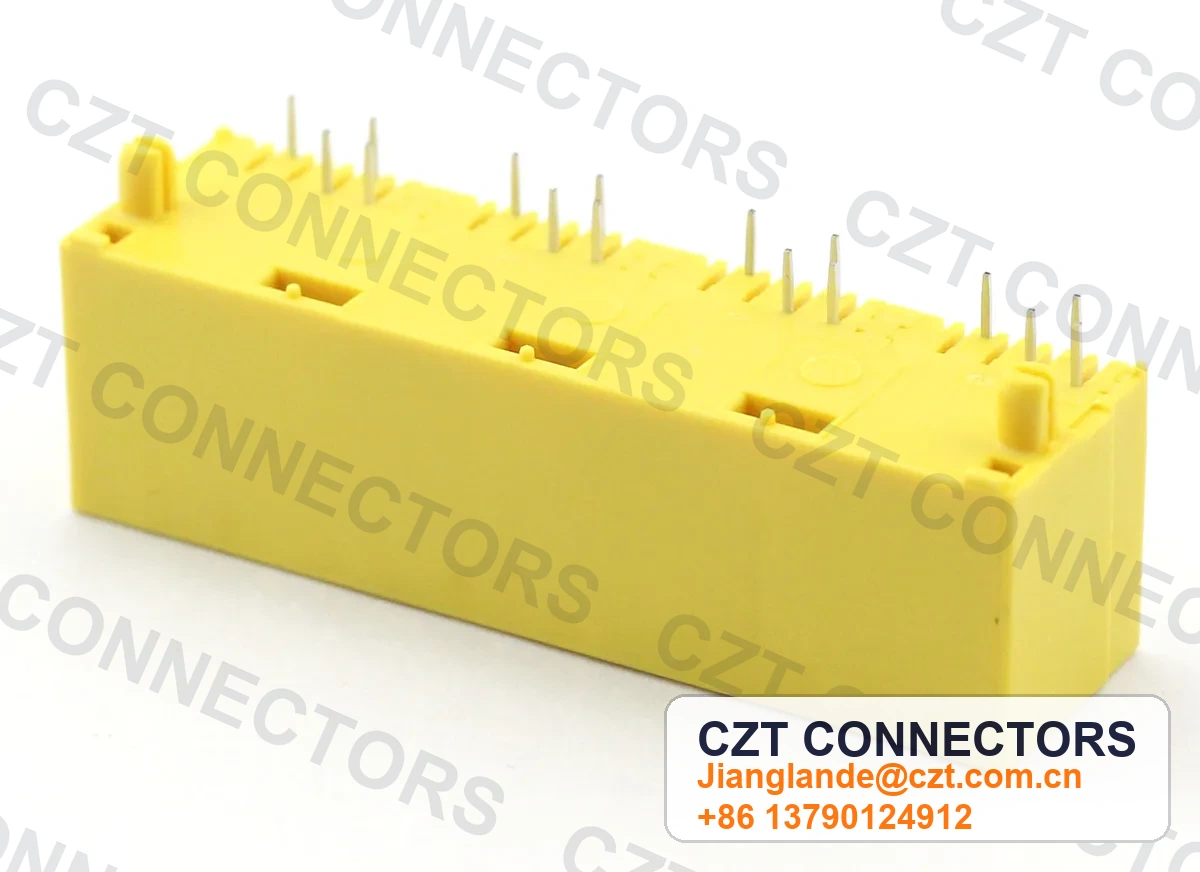 Quad-Port PCB Mount Shielded RJ45 Modular Jack