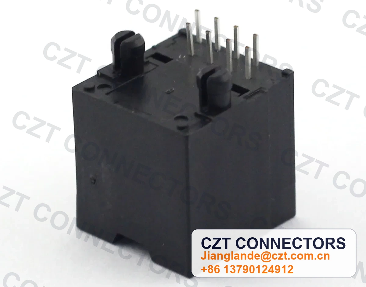 Single-Port PCB Mount Shielded RJ45 Modular Jack