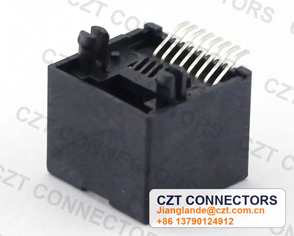 Single-Port SMT Shielded RJ45 Modular Jack