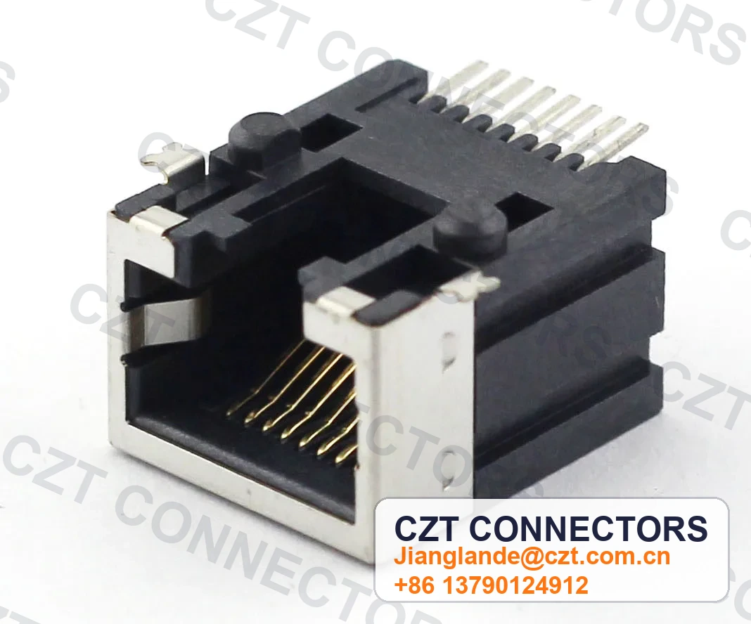 Single-Port SMT Shielded RJ45 Modular Jack