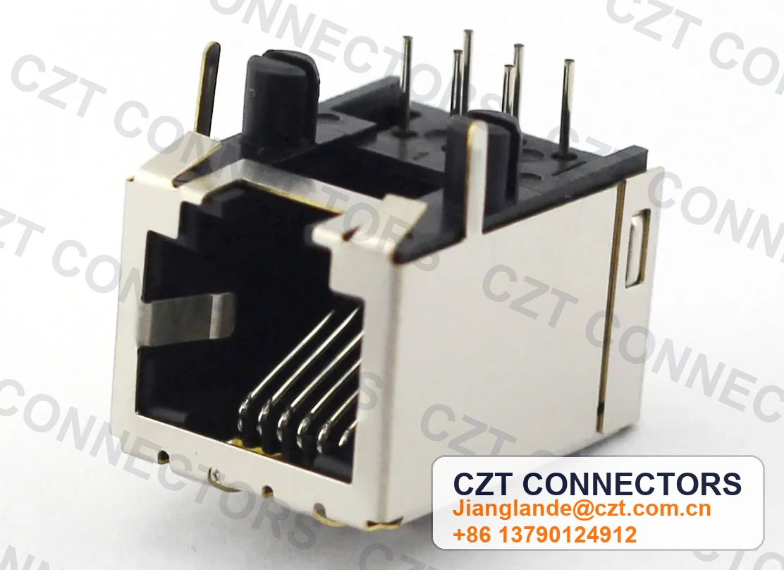 Single-Port PCB Mount Shielded Modular Jack
