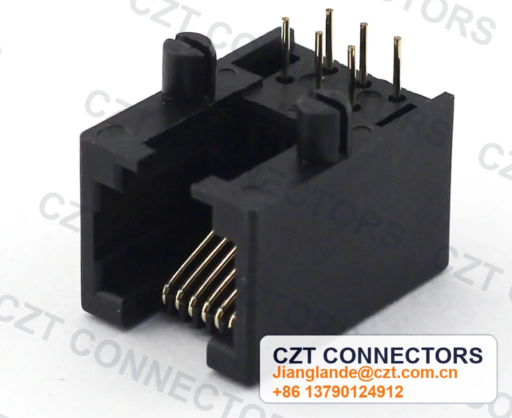 Single-Port PCB Mount Shielded Modular Jack