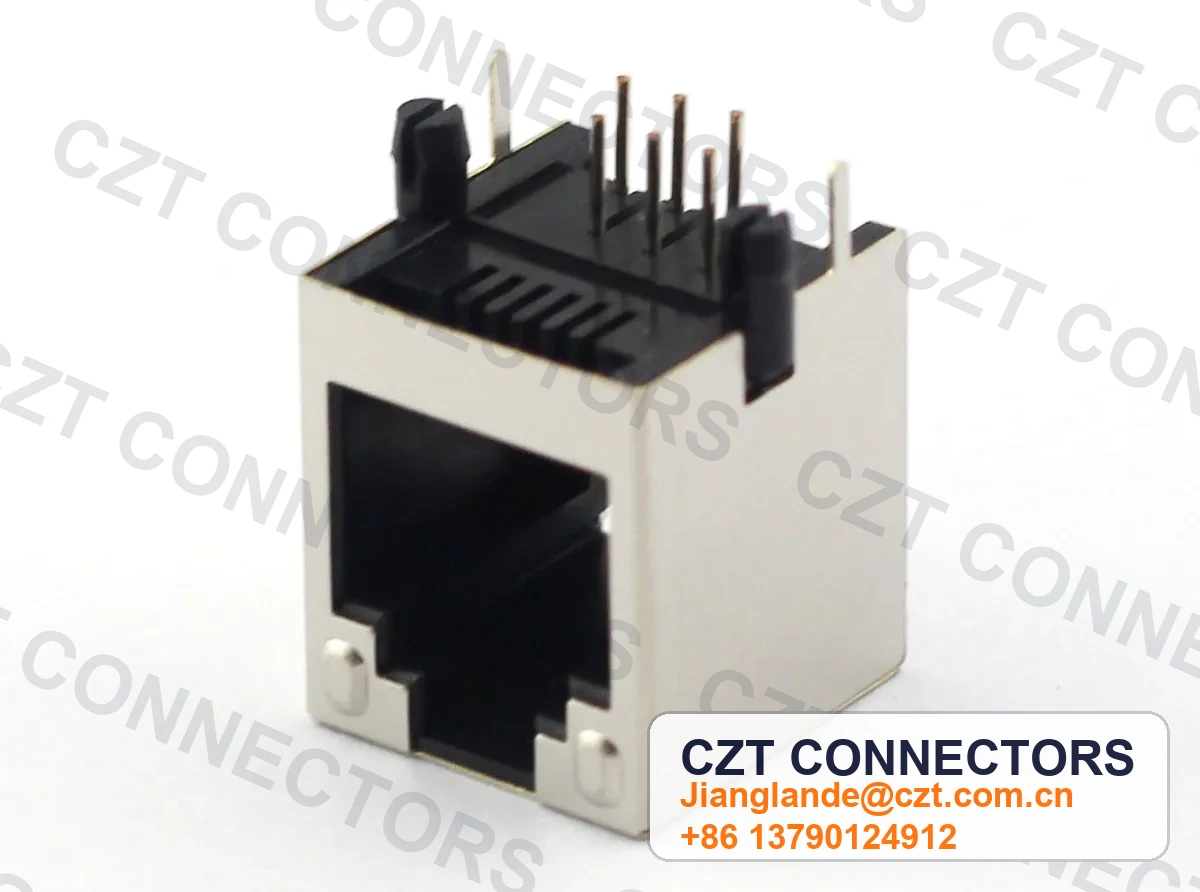 Single-Port PCB Mount Shielded Modular Jack