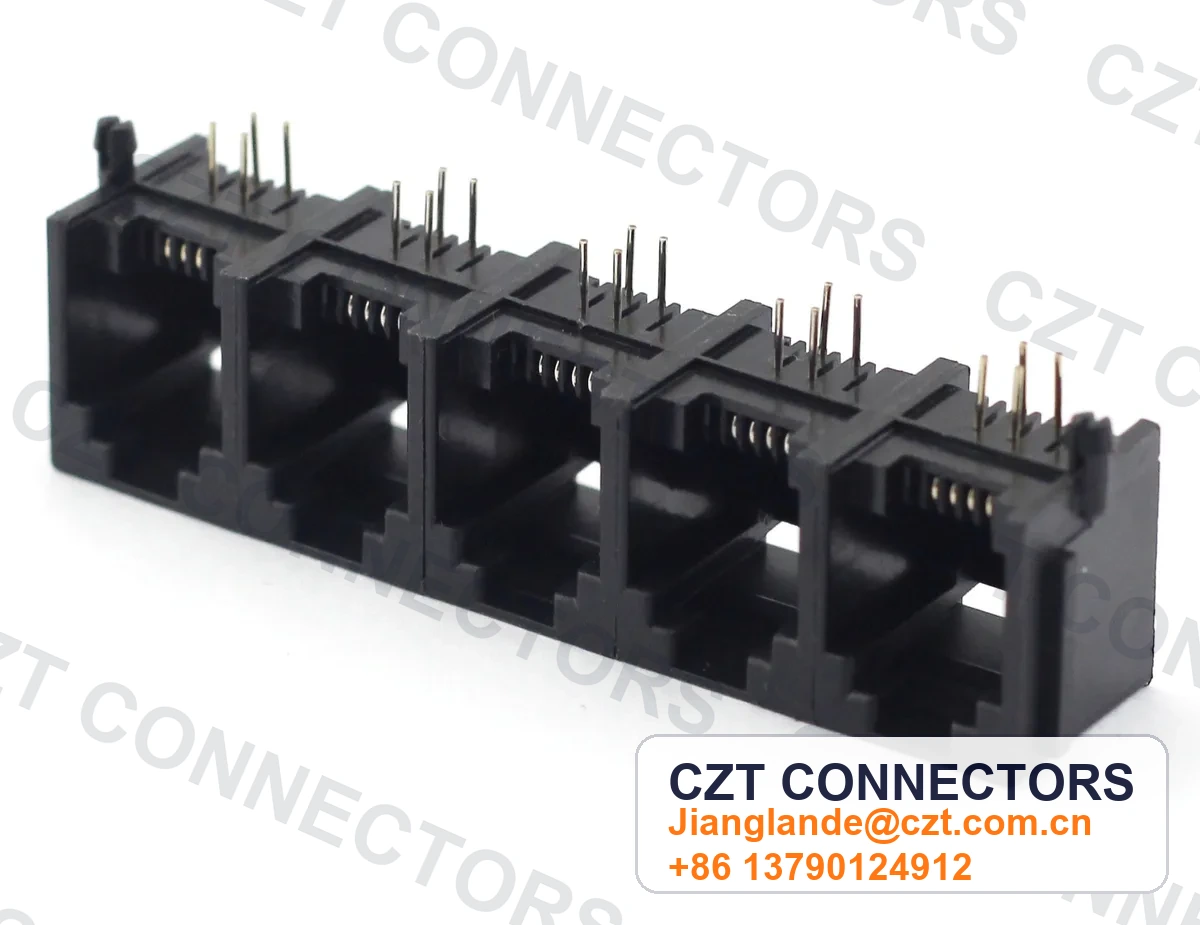 Single-Port PCB Mount Shielded Modular Jack