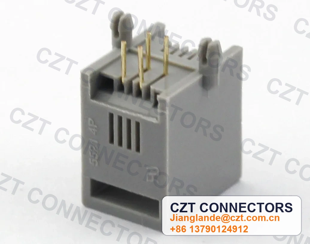 Single-Port PCB Mount Shielded Modular Jack