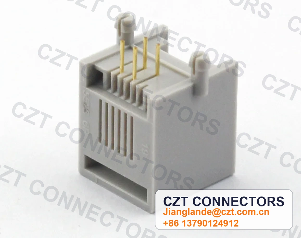 Single-Port PCB Mount Shielded Modular Jack