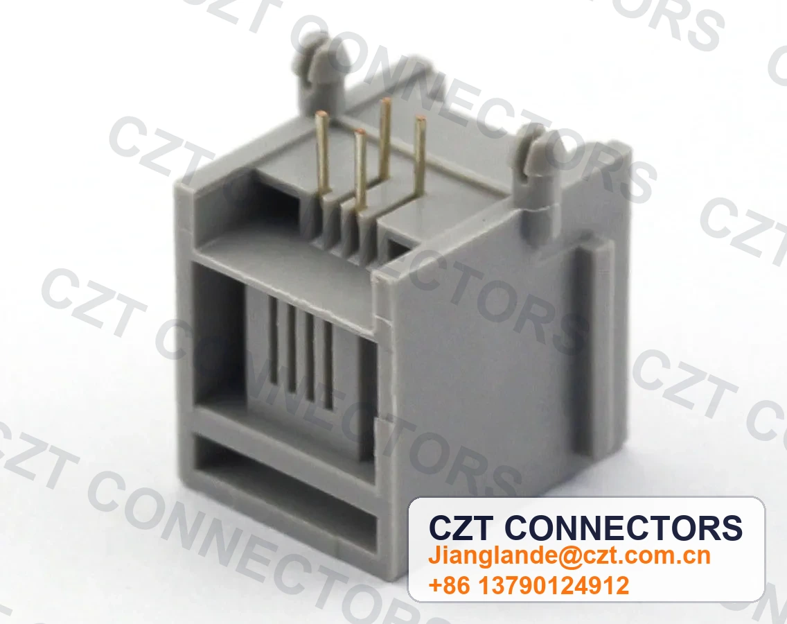 Single-Port PCB Mount Shielded Modular Jack