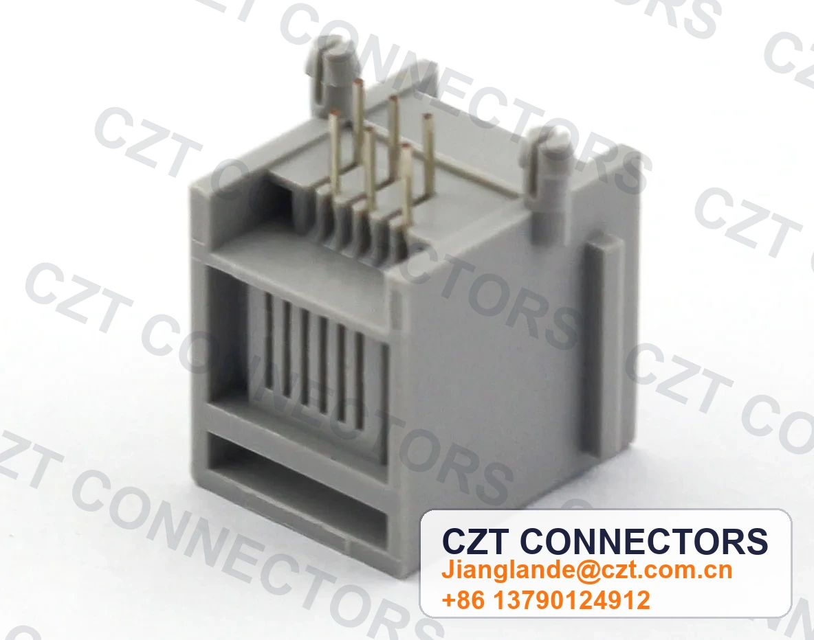 Single-Port PCB Mount Shielded Modular Jack
