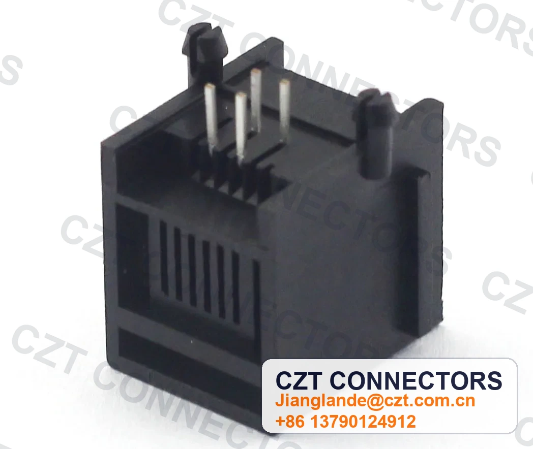 Single-Port PCB Mount Shielded Modular Jack