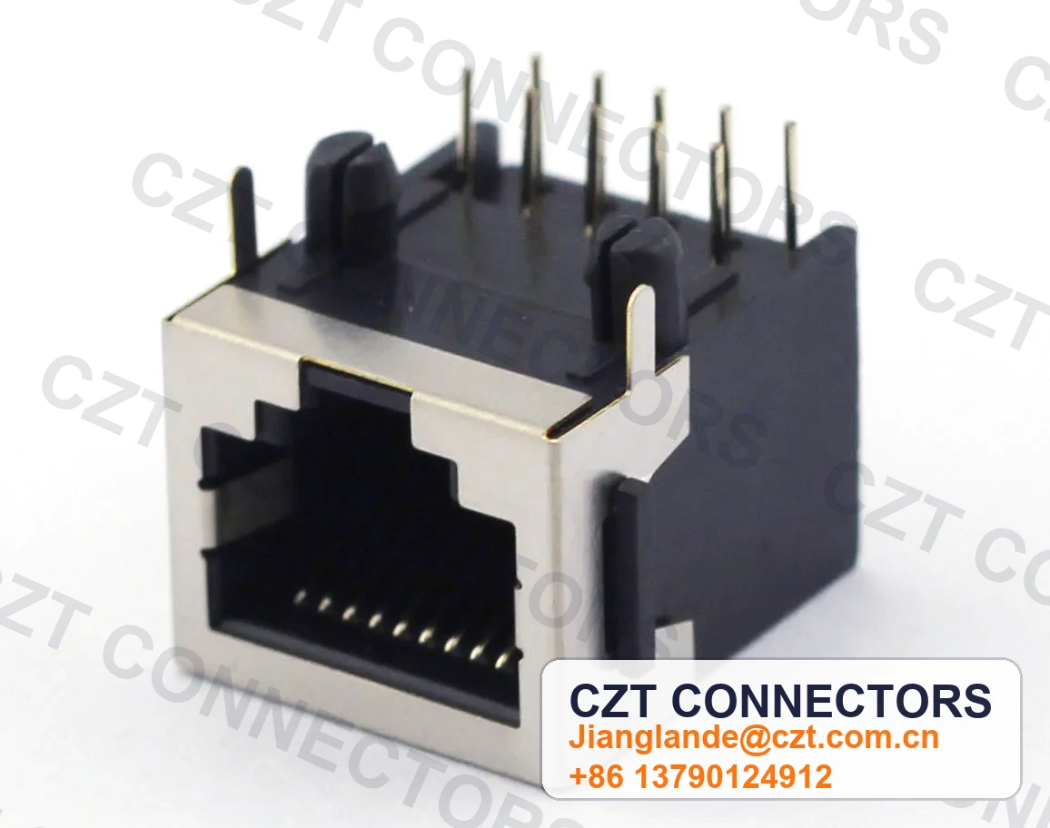 Single-Port PCB Mount Shielded Modular Jack