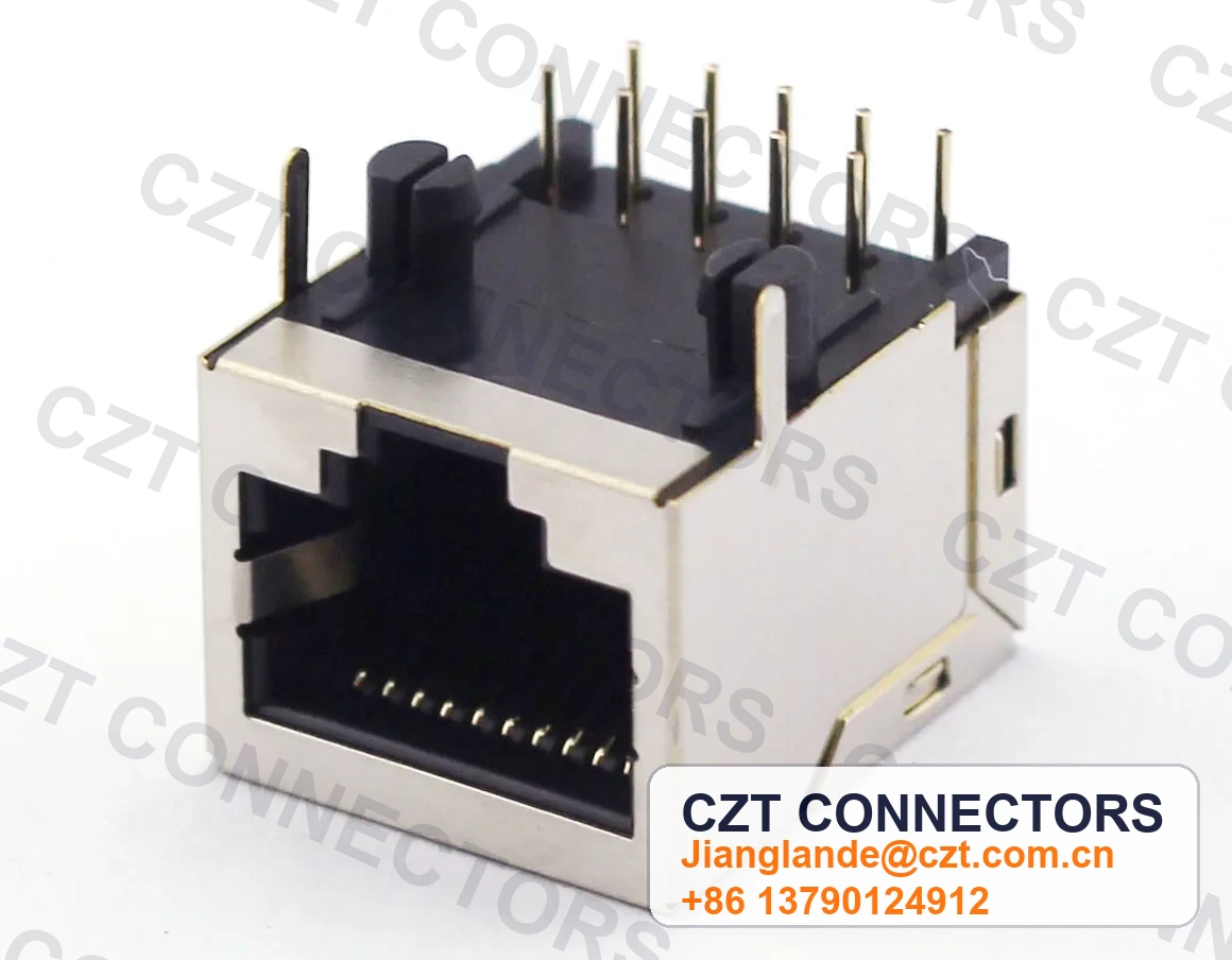 Single-Port PCB Mount Shielded Modular Jack