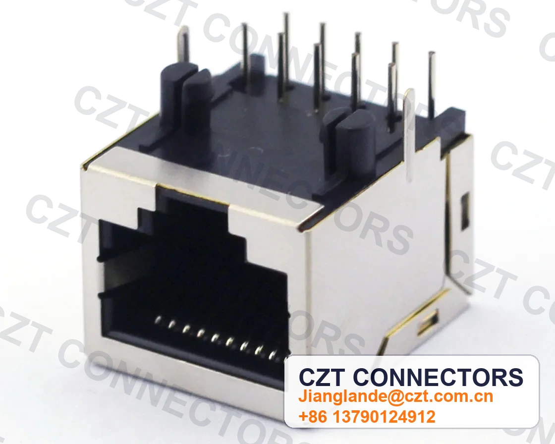 Single-Port PCB Mount Shielded Modular Jack