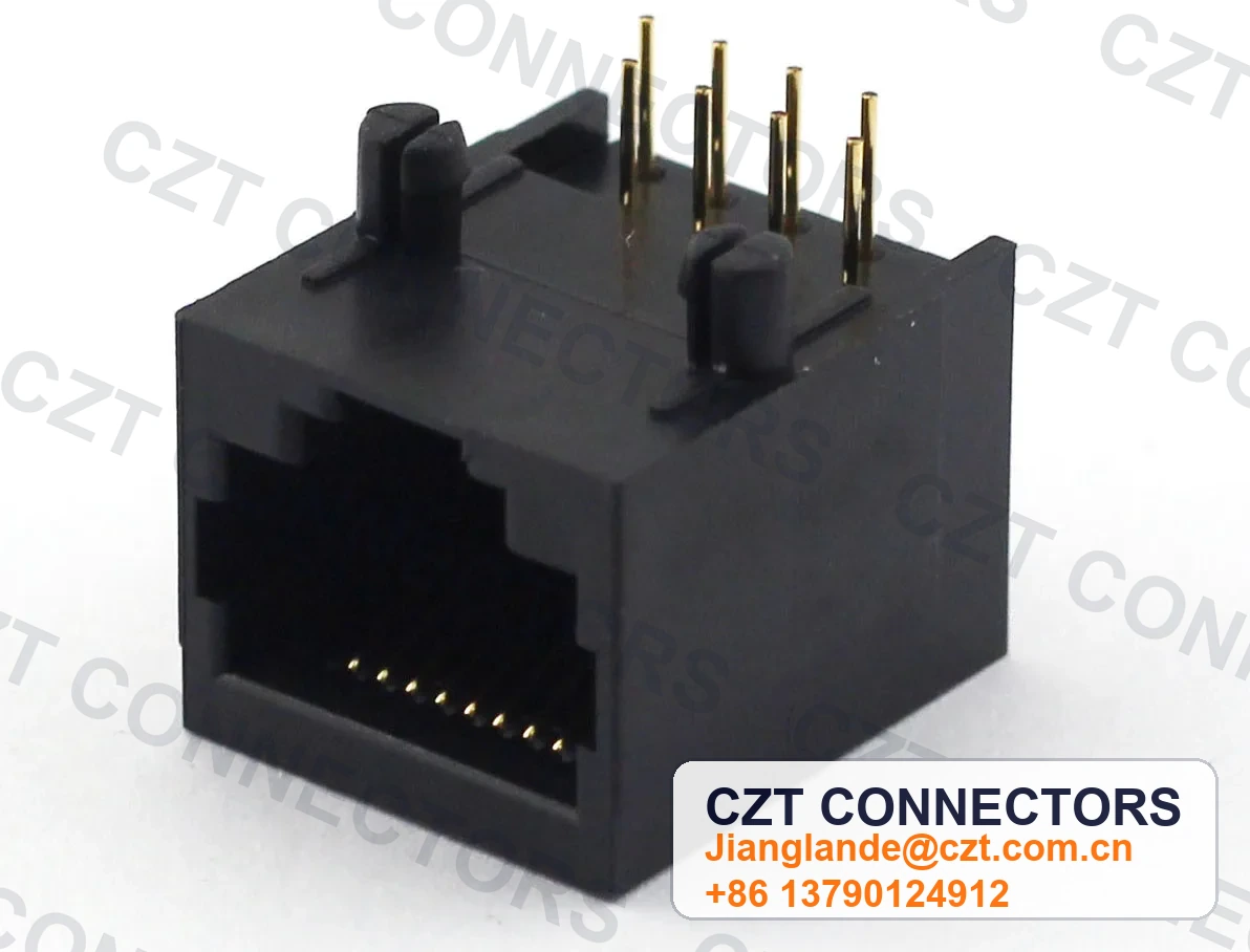 Single-Port PCB Mount Shielded Modular Jack