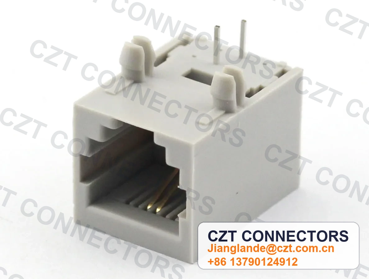 Single-Port PCB Mount Shielded Modular Jack