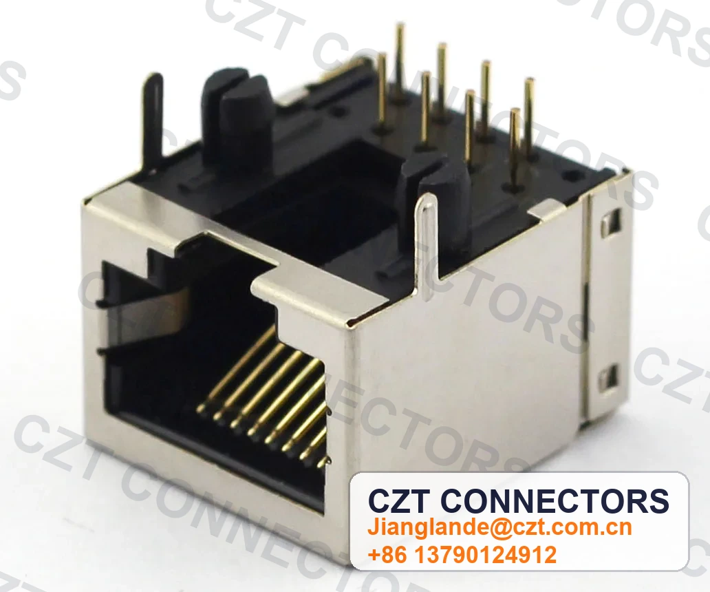 Single-Port PCB Mount Shielded Modular Jack