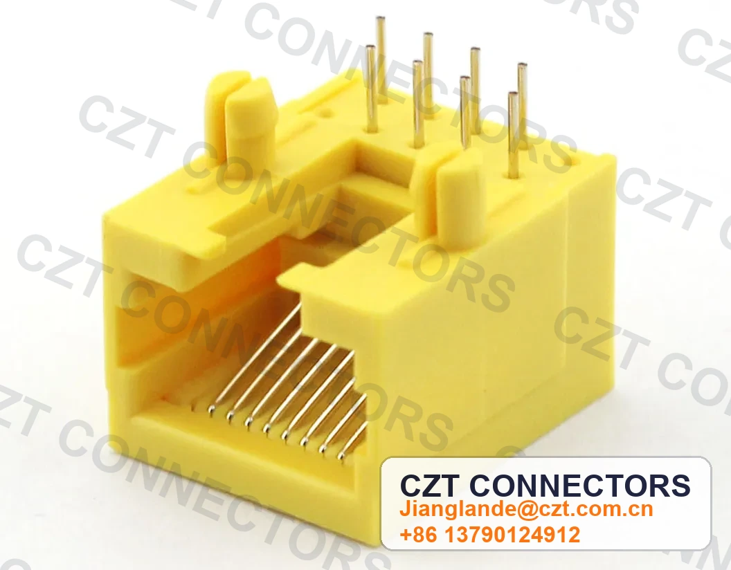 Single-Port PCB Mount Shielded Modular Jack