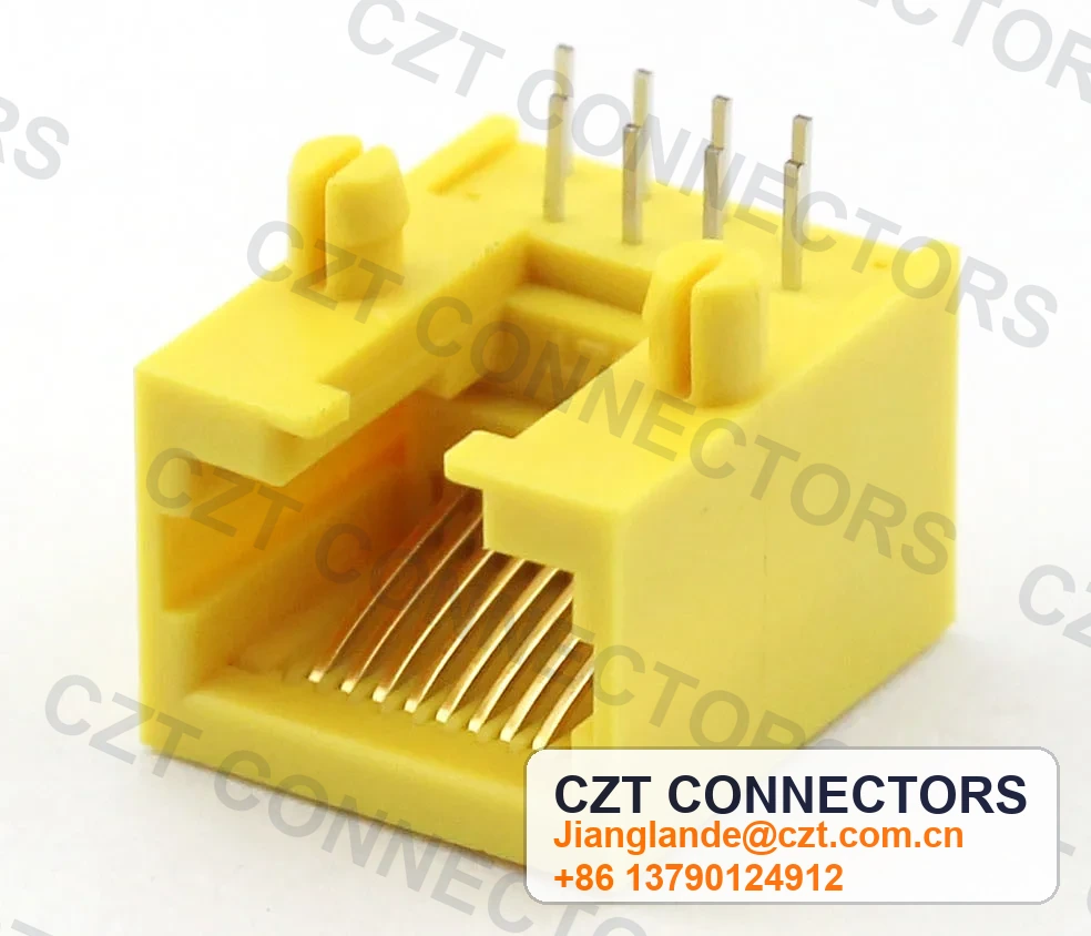Single-Port PCB Mount Shielded Modular Jack